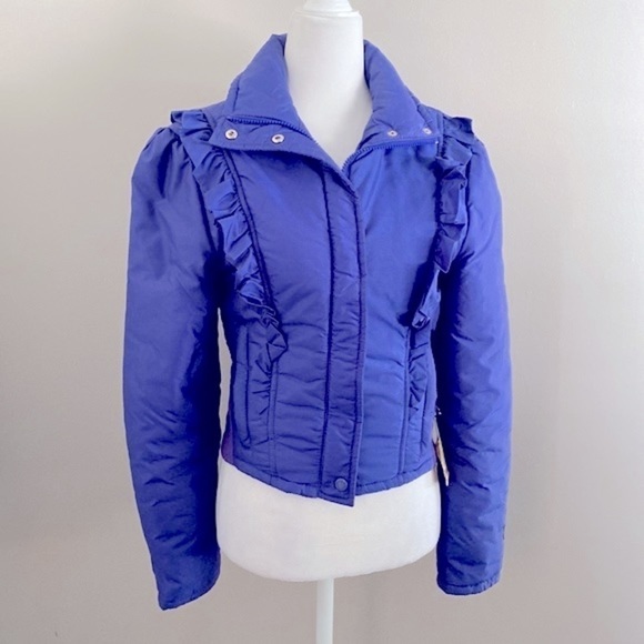 Obermeyer Vintage purple ruffle coat - Picture 1 of 9
